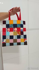 EKO detská patchworková taška s podšívkou handmade - 6