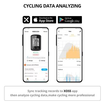 XOSS G+ GPS cyklopočítač - 6