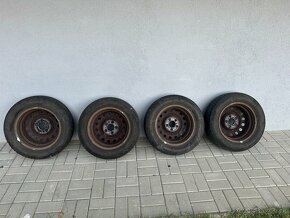 Zimné gumy Continental a plechové disky 185/65 R15 - 6