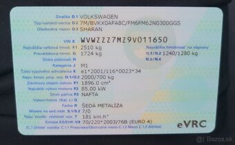 VW SHARAN 1.9tdi 7miestne 2009 limitovaná edicia - 6