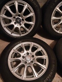 Zimné 4ks alu disky orig. Mercedes 5x112 r16 pneu 205/60 r16 - 6