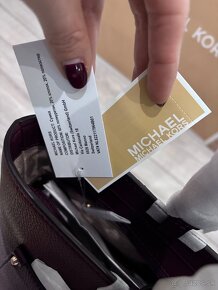 Burgundy kabelka Michael Kors - 6