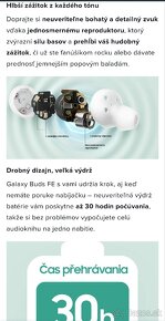 NOVÉ Samsung Galaxy Buds FE WHITE nerozbalené - 6