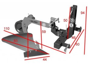 Jednoradličný pluh Deleks DP20 - 6