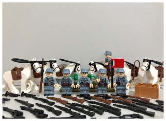 Rôzne sety vojakov 6 + doplnky - typ lego - nové - 6