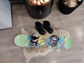 Snowboard komplet 115 cm s viazaním + topánky - 6