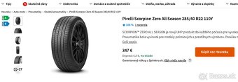 285/40 R22 Pirelli Scorpion Zero All Season 2022 - 6