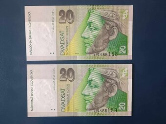 Slovenske bankovky, UNC, 20sk, 50sk - 6