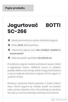 Predám jogurtovač SC-266 - 6