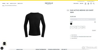 Zánovné merino tričko Devold Duo Active Shirt Man - 6