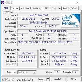 Predám zrenovovaný notebook Packard Bell - 6