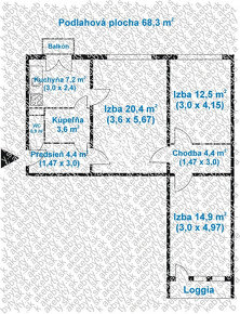 Na predaj 3 izb. byt, Národná trieda - 68 m2 - 6