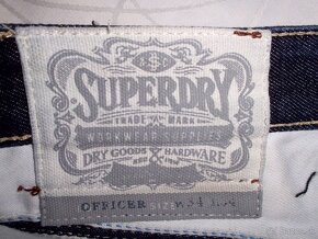 Superdry pánske riflové nohavice   L  34/34 - 6