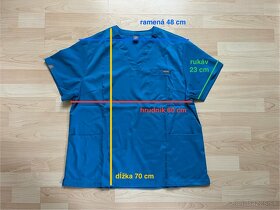 Zdravotnícke oblečenie (modro-tyrkysová) - 6