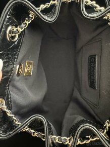 Chanel čierna kožená kabelka, vak  1:1 - 6