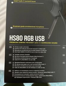 Herne sluchadla Corsair USB Hs80 Rgb Nové bezvisačky Corsair - 6