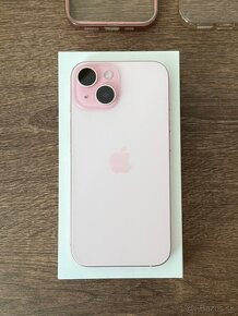 Iphone 15 , 128gb , pink. 100% stav - 6