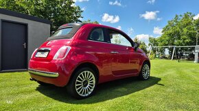 Fiat 500 cabrio , 1.4 benzín, koža , senzory - 6