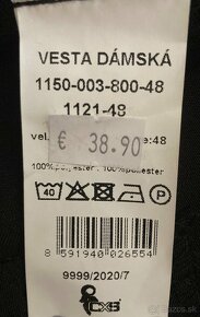 Dámska čašníčka vesta CXS - 6