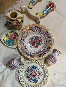 Starožitný maľovaný ľudový porcelán - 6