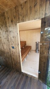 Sauna domček s ochladzovacou kaďou/ vírivkou - 6