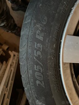 Elektróny 5x100 R16 s letnými gumami 205/55 R16 - 6