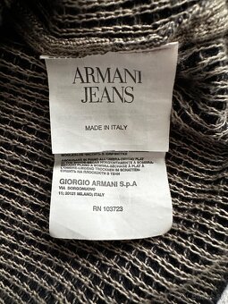 Pánsky,kvalitný pulover ARMANI JEANS - veľkosť M - 6