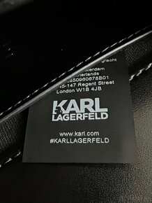 Menšia Crossbody kabelka Karl Lagerfeld - čierna - 6