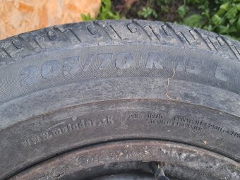 Predám disky s pneumatikami 205/70 R15C - 6