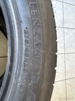 Predám letné 2ks 275/45 R20 BRIDGESTONE - 6