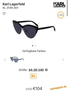 Karl Lagerfeld KL314S 001 BLACK 64/20/140 Women´s Sunglasses - 6