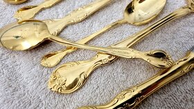 Luxusný zlatý set príborov Olympia Solingen - 6