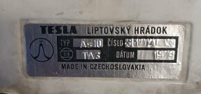 Retro vytáčecí telefon TESLA Liptovský Hrádok AS10,1973 - 6