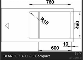 Kuchynský drez BLANCO ZIA XL 6 S Compact - 6