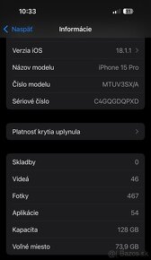 Iphone 15 pro 128GB Black Titanium - 6