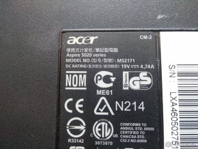 predám na opravu , diely notebook Acer aspire 5020 - 6