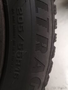 205/55r16 Pneumatiky zimné + plechové disky - 6