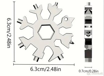 Zelezna "snehova" vlocka, multifunkcny nastroj - 6