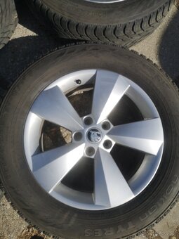 Škoda original hlinikove disky R17 5x112 Nanuq - 6