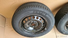 VW disky 5x112, ET 43, zimné Pirelli 195 / 65 R15 - 6