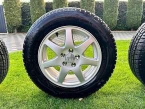 Komplet zimnú sadu alu Škoda,Vw,Seat,Audi-5x100 195/65 R15. - 6