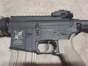 Delta Armory airsoft zbraň M4 CQB-R Charlie Half Tan - 6