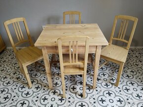 Starý smrkový stůl po renovaci č.2 - 6