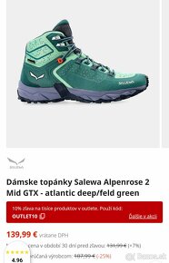 damske turisticke topanky SALEWA goretex velkost cislo 40 - 6