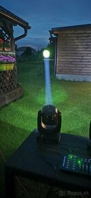 Otočné hlavy 150W Beam, 16 priziem, dúhový efekt - 6