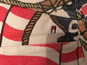 TOMMY HILFIGER originál riflova bundicka L - 6