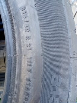 Predám letné pneu 2-šírka 315/40+285/40 R21 Continental - 6