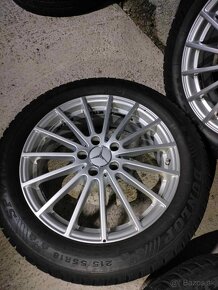 Zimná sada 4ks alu disky orig. MB 5x112 R18 pneu 215/55 R18 - 6