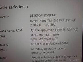 predám ntb Dell latitude e5450 /Intel core i5 /4gb ram /ssd - 6