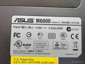 predám na opravu , diely notebook Asus M6000 - 6